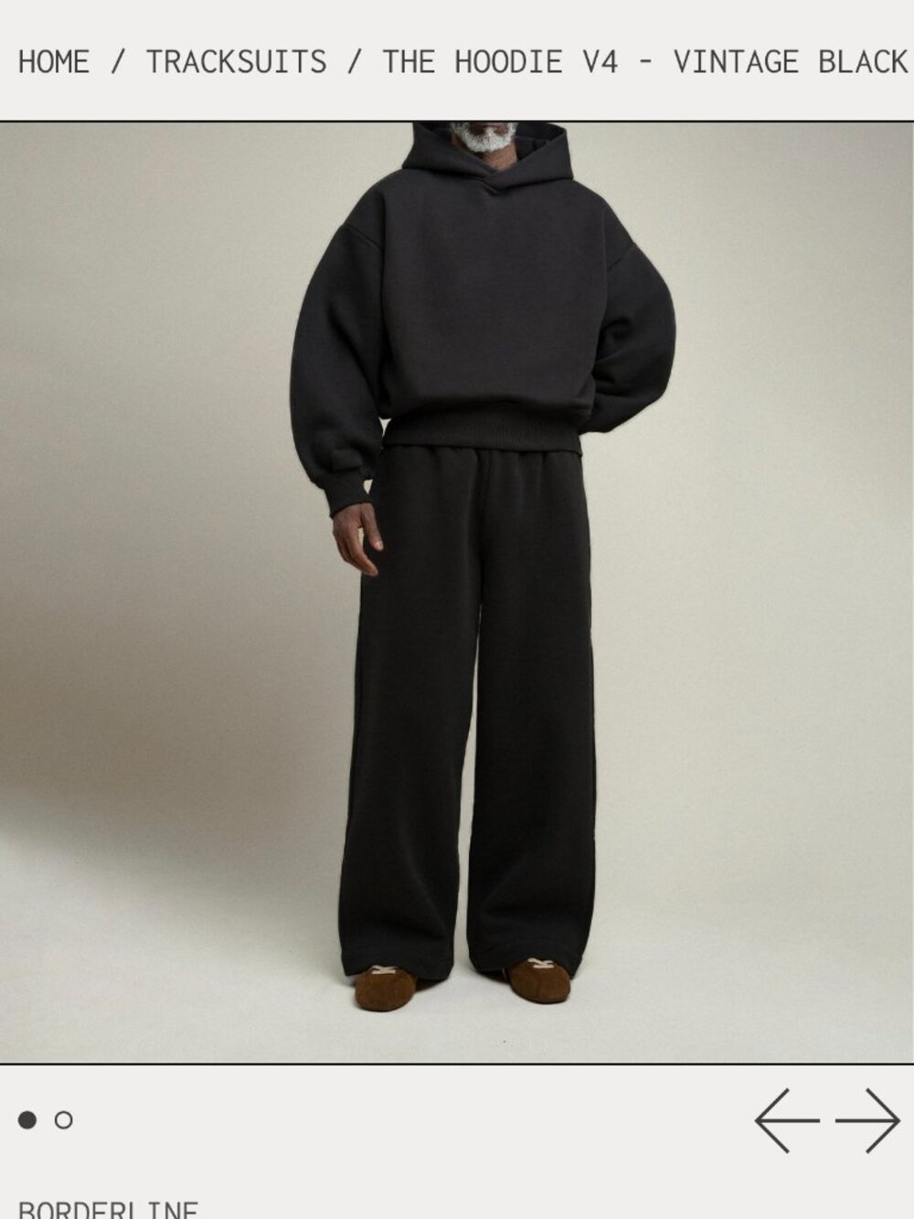 Borderline V4 Black Hoodie
